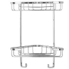 Croydex Corner Shower Storage Basket Chrome (Small - 2 Tier) -Bostik Shop qm260841ai2