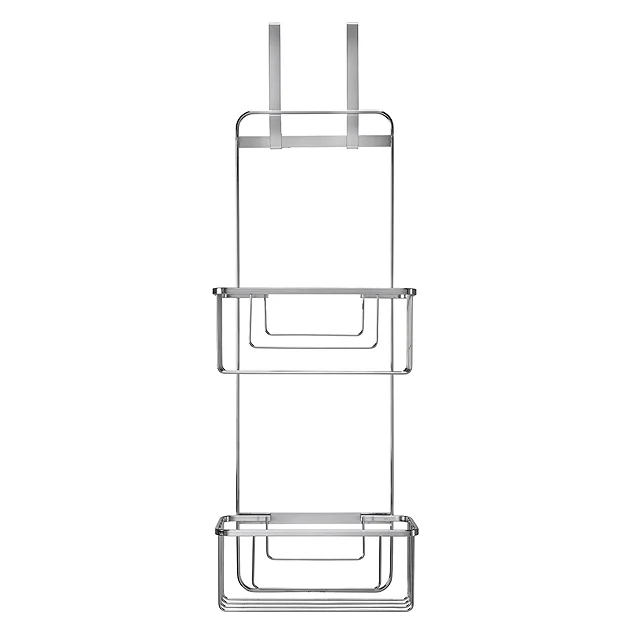 Croydex Hanging Double Storage Basket - Chrome Plated 3 Croydex Hanging Double Storage Basket - Chrome Plated