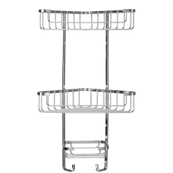 Croydex Stainless Steel 3-Tier Corner Basket 9 Croydex Stainless Steel 3-Tier Corner Basket -Bostik Shop qm392841ai2