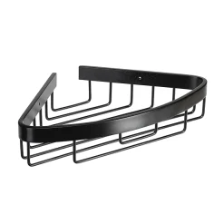 Croydex Matt Black Corner Shower Basket -Bostik Shop qm775921 d2