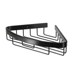 Croydex Matt Black Corner Shower Basket -Bostik Shop qm775921 l