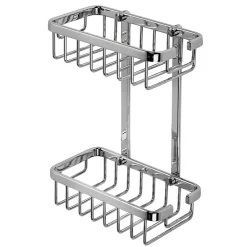 Croydex Slimline Aluminium Two Tier Shower Basket -Bostik Shop qm786041ai2