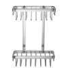 Croydex Slimline Aluminium Two Tier Shower Basket 2 Croydex Slimline Aluminium Two Tier Shower Basket -Bostik Shop qm786041ai3