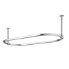 Chatsworth Luxury Oval Chrome Plated 1135 X 645mm Racetrack Shower Curtain Rail -Bostik Shop rctrkch detail1