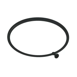 Chatsworth Traditional 800mm Diameter Matt Black Circular Shower Curtain Rail