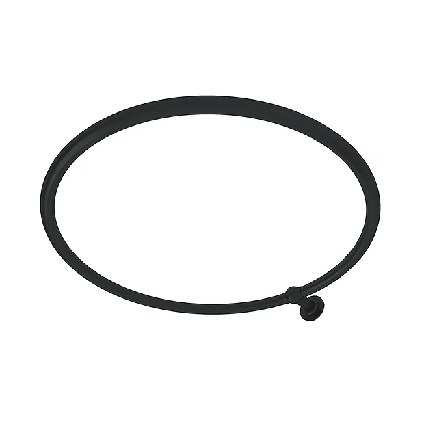 Chatsworth Traditional 800mm Diameter Matt Black Circular Shower Curtain Rail 3 Chatsworth Traditional 800mm Diameter Matt Black Circular Shower Curtain Rail