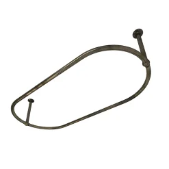 Front Page 10 Chatsworth Traditional 1500 X 700mm Antique Brass Oval Shower Curtain Rail