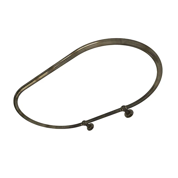 Chatsworth Traditional 1200 X 815mm Antique Brass Oval Shower Curtain Rail 3 Chatsworth Traditional 1200 X 815mm Antique Brass Oval Shower Curtain Rail