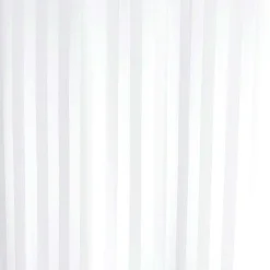 Victorian Plumbing Satin Stripe Shower Curtain W1800 X H2000mm - White