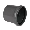 FloPlast 110mm Anthracite Grey Single Socket Pipe Coupling -Bostik Shop sp124ag l