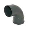 FloPlast 110mm Anthracite Grey 92.5° Single Socket Bend 2 FloPlast 110mm Anthracite Grey 92.5° Single Socket Bend -Bostik Shop sp161ag l