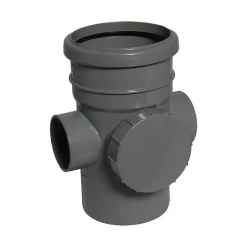 FloPlast 110mm Anthracite Grey Access Pipe