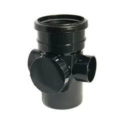 FloPlast 110mm Black Access Pipe