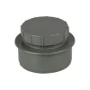 FloPlast 110mm Anthracite Grey Screwed Access Cap -Bostik Shop sp292ag l