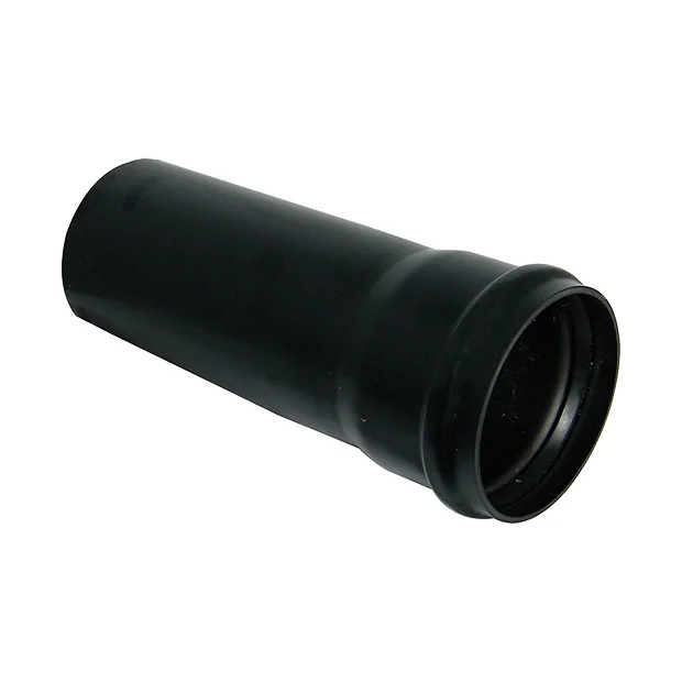 FloPlast 110mm X 3m Black Single Socket Soil Pipe 3 FloPlast 110mm X 3m Black Single Socket Soil Pipe