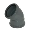 FloPlast 110mm Anthracite Grey 135° Double Socket Bend -Bostik Shop sp563ag l