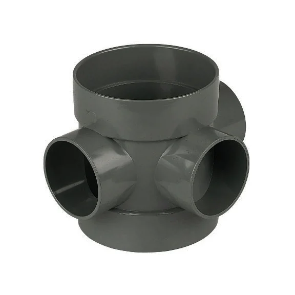 FloPlast 110mm Anthracite Grey Short Boss Pipe 3 FloPlast 110mm Anthracite Grey Short Boss Pipe