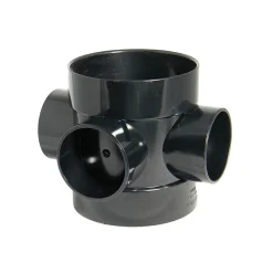 FloPlast 110mm Black Short Boss Pipe