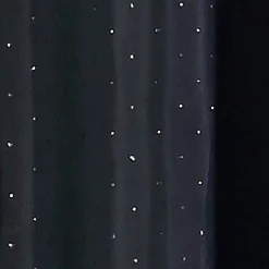 Victorian Plumbing Sparkle W1800 X H1800mm Polyester Shower Curtain - Black -Bostik Shop spkblk lrg