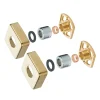 Arezzo Square Easy Fix Bar Shower Fixing Bracket Brushed Brass -Bostik Shop sqefkbb lrg