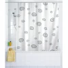 Wenko Swirl Polyester Shower Curtain - W1800 X H2000mm -Bostik Shop swirlcurtainl