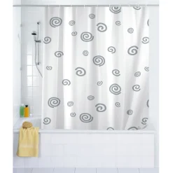 Wenko Swirl Polyester Shower Curtain - W1800 X H2000mm