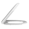 Nuie Luxury D-Shape Soft Close Toilet Seat With Top Fix - White -Bostik Shop toiletseatnts002d1