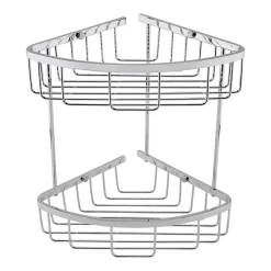 Toreno Modern 2 Tier Corner Fixed Wire Basket 7 Toreno Modern 2 Tier Corner Fixed Wire Basket -Bostik Shop tr2tcrb d1
