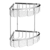 Toreno Modern 2 Tier Corner Fixed Wire Basket -Bostik Shop tr2tcrb d2