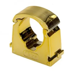 Talon 22mm Gold Effect Hinged Pipe Clips (Pack Of 10) -Bostik Shop ts15gp10 d1