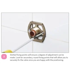 Nuie Fast-Fit Bracket For Bar Thermostats -Bostik Shop ultrachromewallmountedfixingsa3152