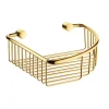 Smedbo Villa - Polished Brass Corner Soap Basket -Bostik Shop v274lrg