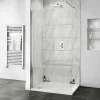 Victorian Plumbing Orion Grey Marble Shower Wall Panel - 2400 X 1000mm -Bostik Shop vpwp2410lgmc l1