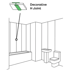 Victorian Plumbing Orion H Joint - White PVC -Bostik Shop vpwpacal10wh d1