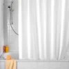 Wenko - Plain White Anti-Mold Polyester Shower Curtain - W1800 X H2000mm 2 Wenko - Plain White Anti-Mold Polyester Shower Curtain - W1800 X H2000mm -Bostik Shop wenkoplainwhiteantimoldpolyestershowercurtainw1800xh2000mm20151100l