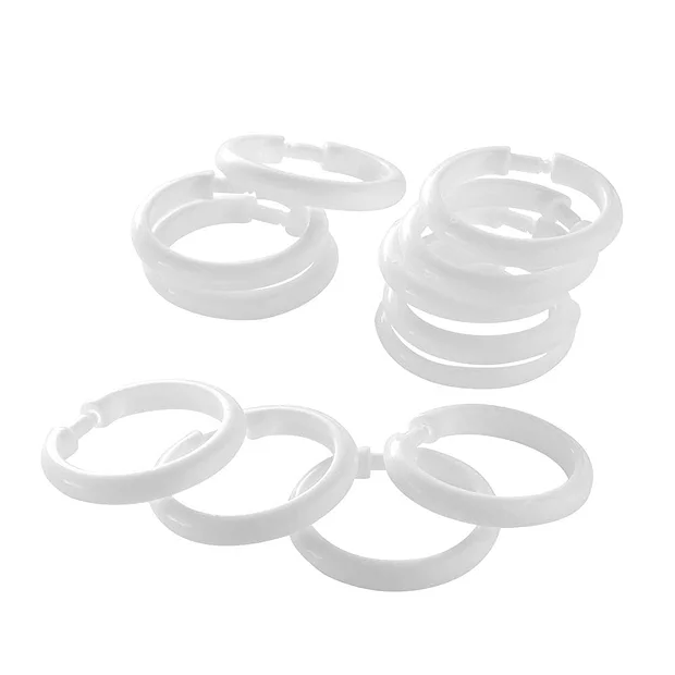 Victorian Plumbing 12 White Round Shower Curtain Rings 3 Victorian Plumbing 12 White Round Shower Curtain Rings