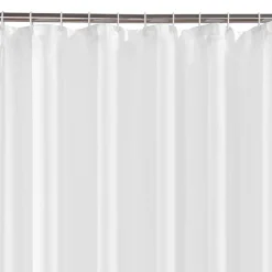 Victorian Plumbing White W1800 X H2000mm Polyester Shower Curtain -Bostik Shop wht182scr d2