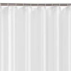 Victorian Plumbing White W1800 X H1800mm Polyester Shower Curtain -Bostik Shop wht18scr d2