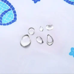 Victorian Plumbing Fish Motif Polyester Shower Curtain W1800 X H1800mm -Bostik Shop wig18sc d1