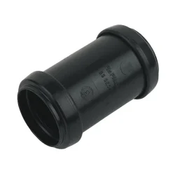 FloPlast 32mm Black Push-Fit Straight Coupling
