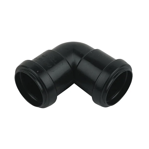FloPlast 32mm Black Push-Fit 90° Bend 3 FloPlast 32mm Black Push-Fit 90° Bend