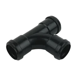 FloPlast 32mm Black Push-Fit Tee