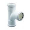 FloPlast 32mm White Push-Fit Tee -Bostik Shop wp22w l 1
