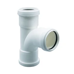 FloPlast 32mm White Push-Fit Tee
