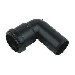 FloPlast 32mm Black Push-Fit 90° Conversion Bend