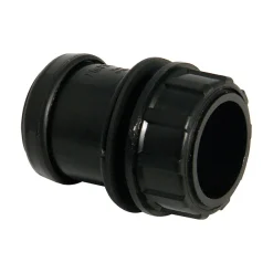 FloPlast 32mm Black Push-Fit Tank Connector