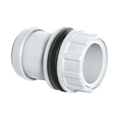 FloPlast 32mm White Push-Fit Tank Connector