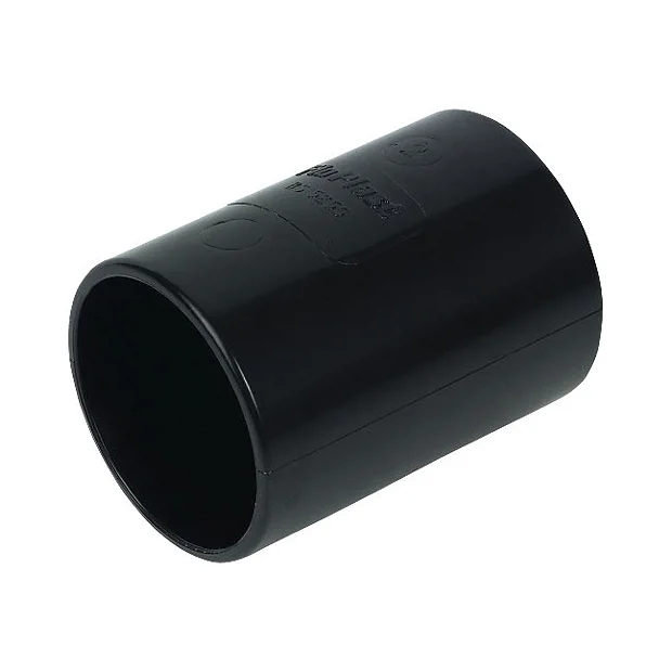 FloPlast 32mm Black ABS Straight Coupling 3 FloPlast 32mm Black ABS Straight Coupling
