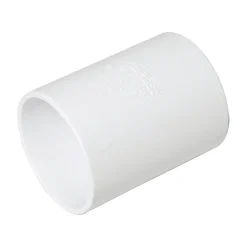 FloPlast 50mm White ABS Straight Coupling
